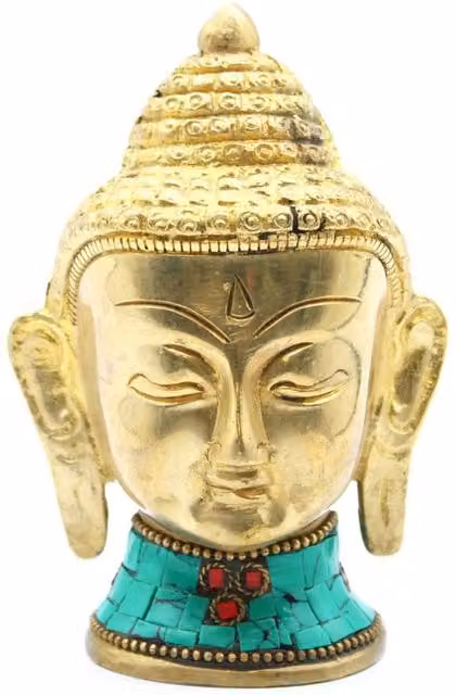 KDMD Gold Metal Buddha Figure Tabletop Decor, Height: 11.5 cm – 1