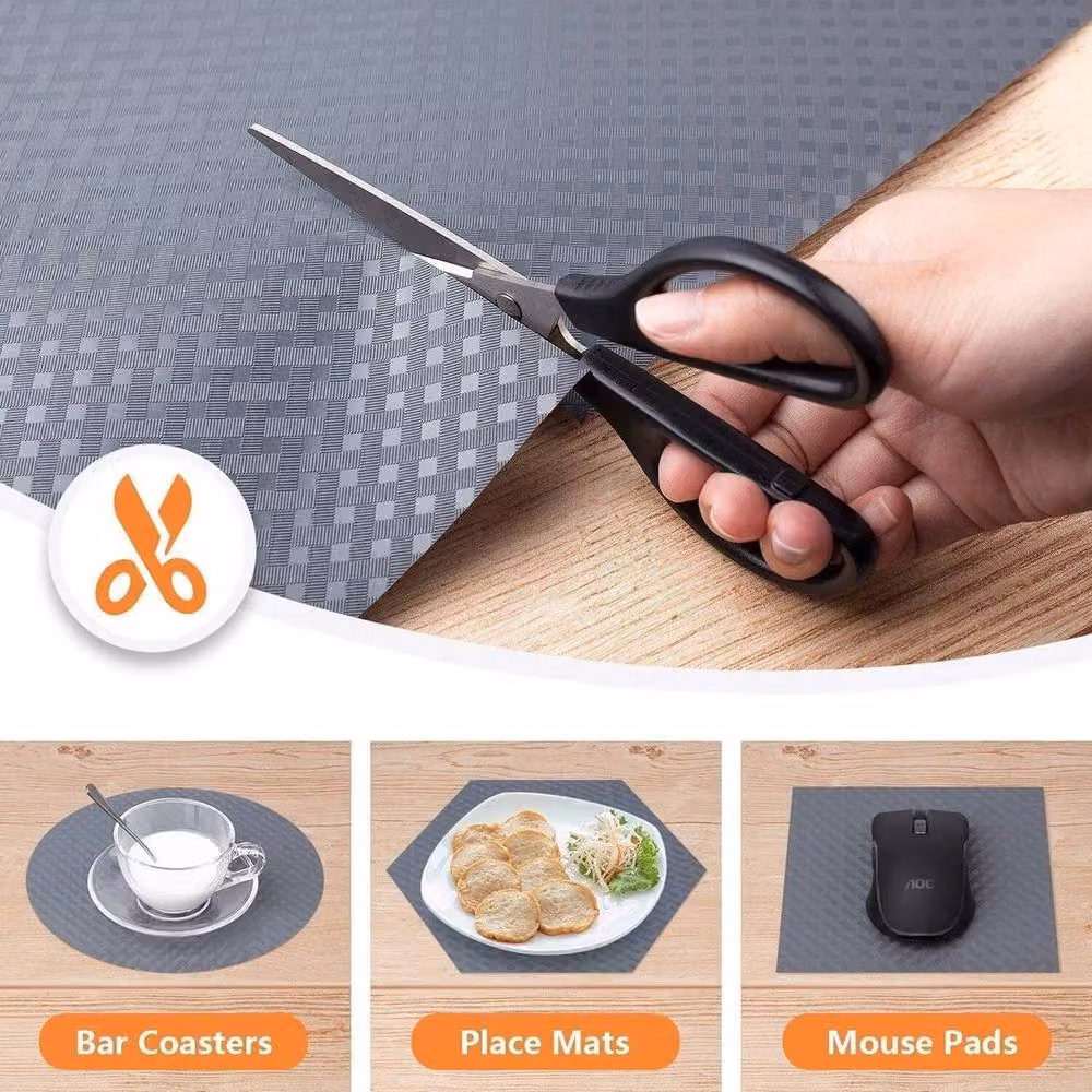 PAWNORA Non-Slip Draw Mat Shelf Liner, Grey, 5m – 4