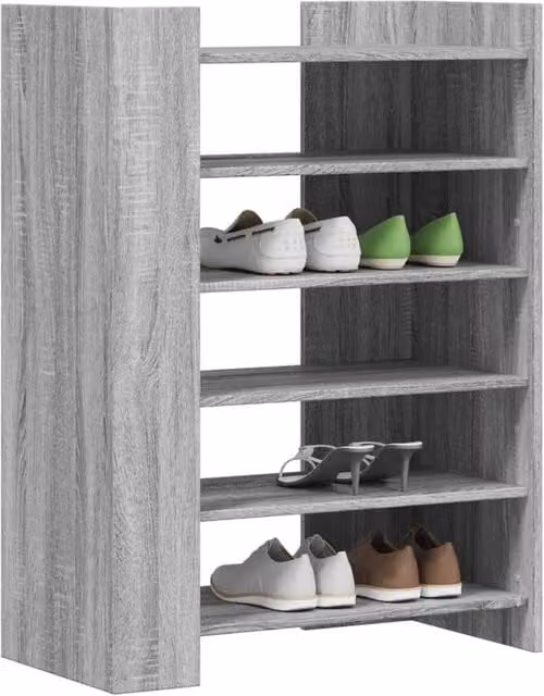 Berkfield Home Grey Sonoma Shoe Cabinet W: 74.5 cm, D: 37.5 cm, H: 100 cm