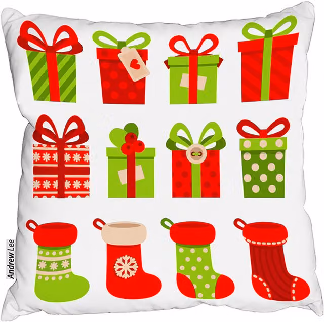 Benjamin Tate Design LTD Red Graphic Square Outdoor Comfy Cushion, W: 60 cm