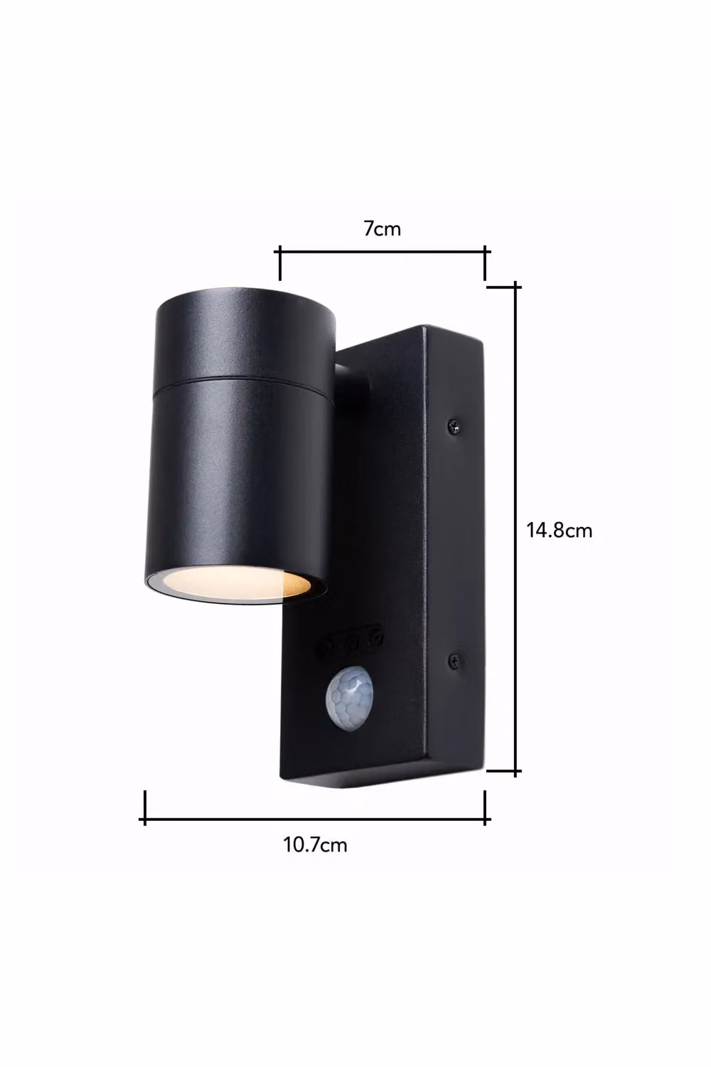 BHS Lighting Jared Anthracite Outdoor Up or Down Wall Light with Motion Sensor in Grey – 3