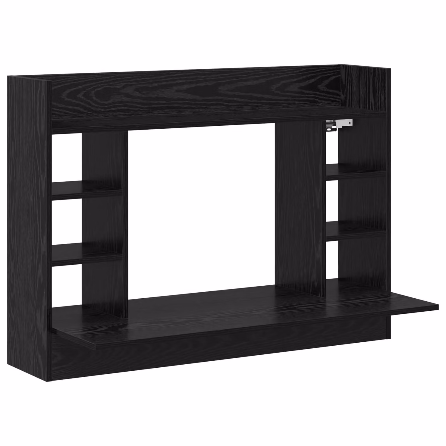 Berkfield Home Black Oak Wall-Mounted Writing Desk, W/D/H: 105 x 48 x 75 cm – 1
