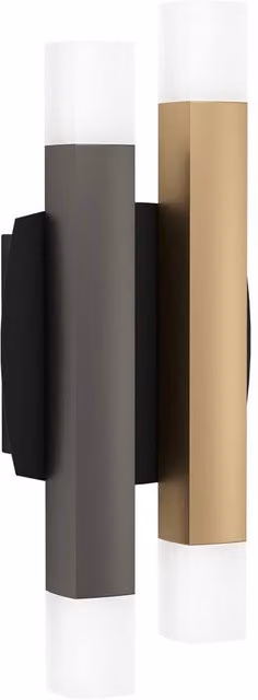 Loops Modern LED Up and Down Indoor Wall Light in Black, Grey and Brown – 1