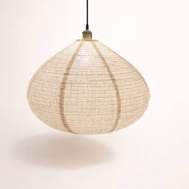 CGC Lighting Selma Handmade Linen Easy Fit Bell Shape Lampshade in Beige, W: 40 cm, D: 40 cm, H: 50 cm
