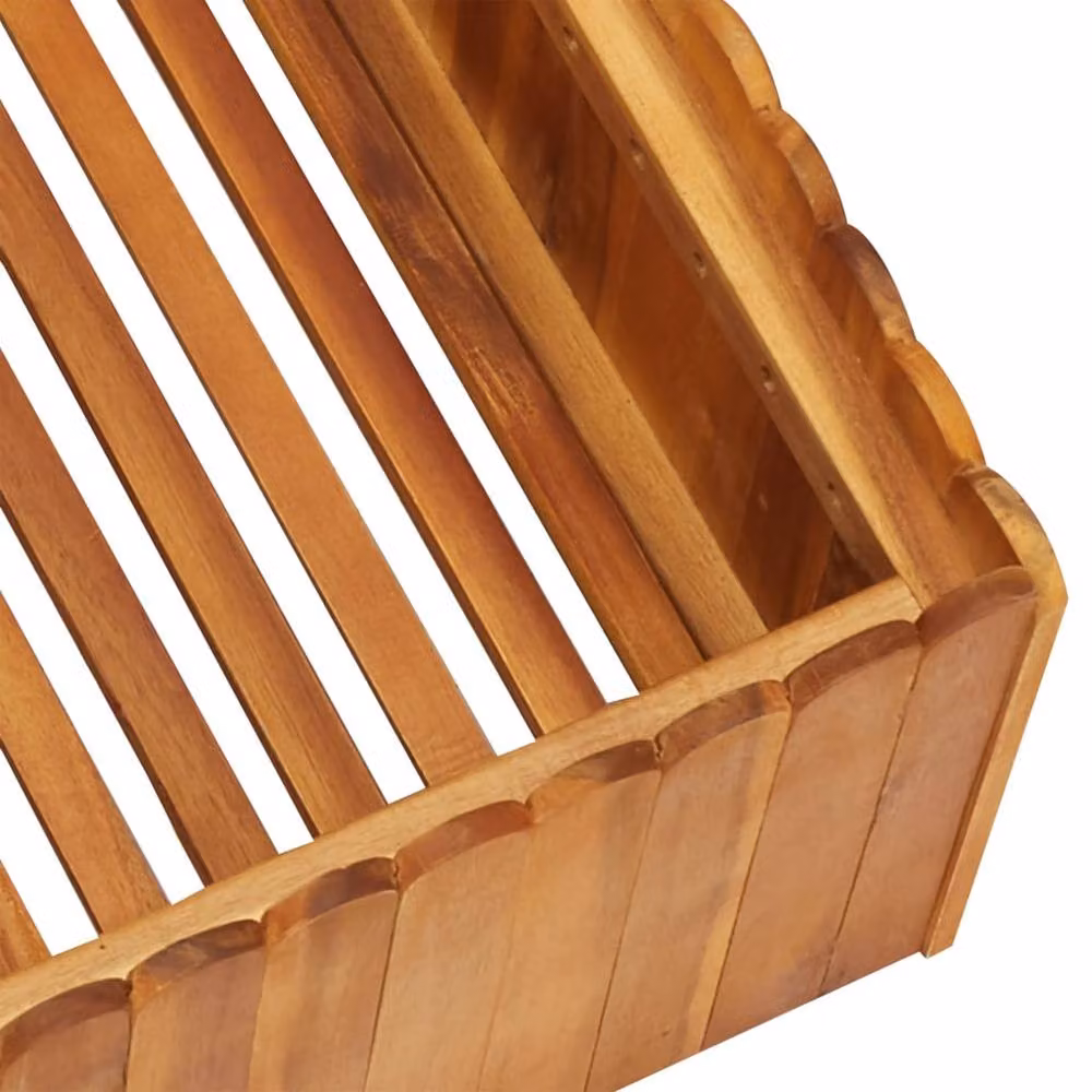 Berkfield Home Garden Raised Bed in Brown Solid Acacia Wood W/D/H: 50 x 50 x 25 cm – 3