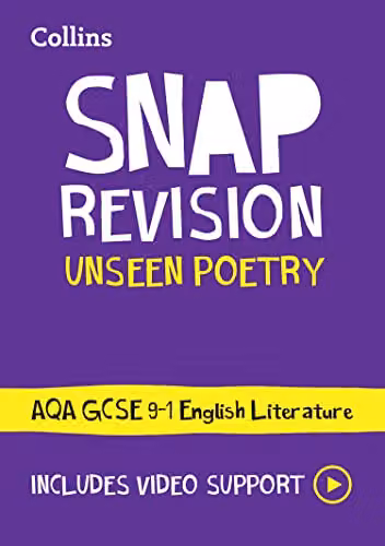 Collins AQA Unseen Poetry Anthology Revision Guide for GCSE Grade 9-1 Exams – 1