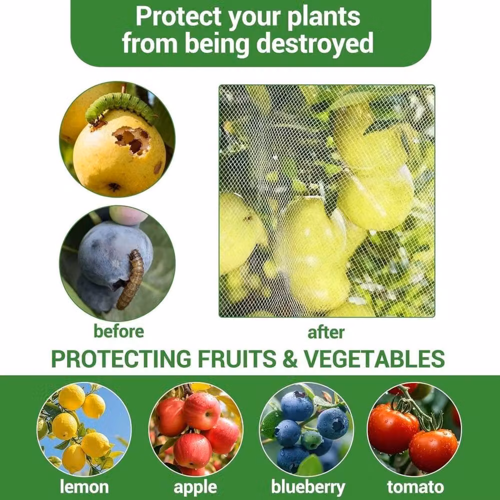 VOGREX White Fruit Tree Netting with Zipper for Vegetable Gardens – 3
