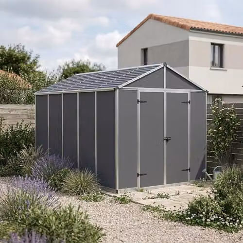 Canopia by Palram Rubicon Gable Shed, Dark Grey – 2