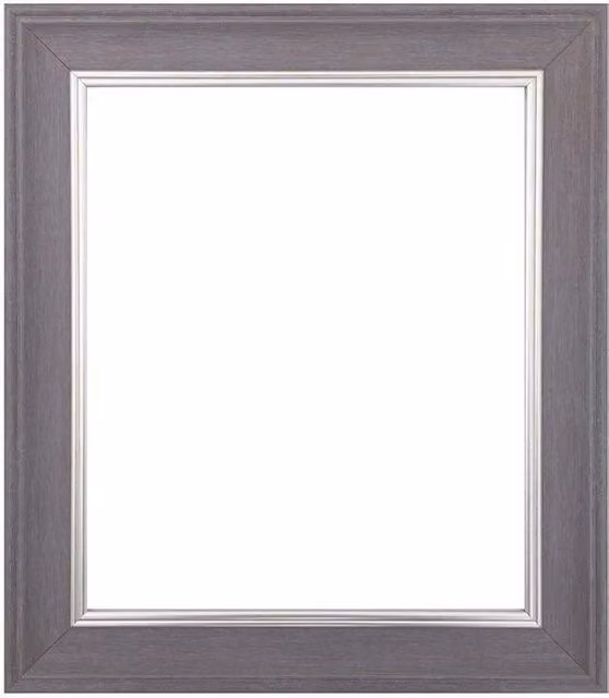 Frames by Post Scandi Single Rectangular Photo Frame in Grey, 35.56 x 35.56 cm