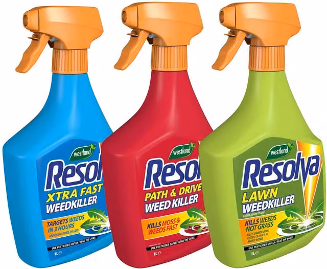 Marshalls Garden Resolva Xtra Fast Weedkiller for Lawns, Paths and Driveways, 1 l