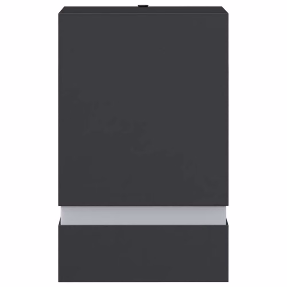 Berkfield Home Black Stainless Steel Outdoor Up and Down Wall Lights, 2 Pack – 3