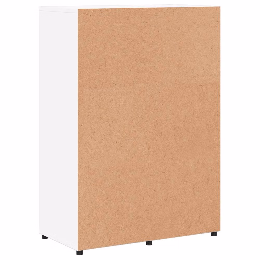 Berkfield Home Set of 2 Modern White Matt Engineered Wood Sideboards W/D/H: 60 x 31 x 84 cm – 2