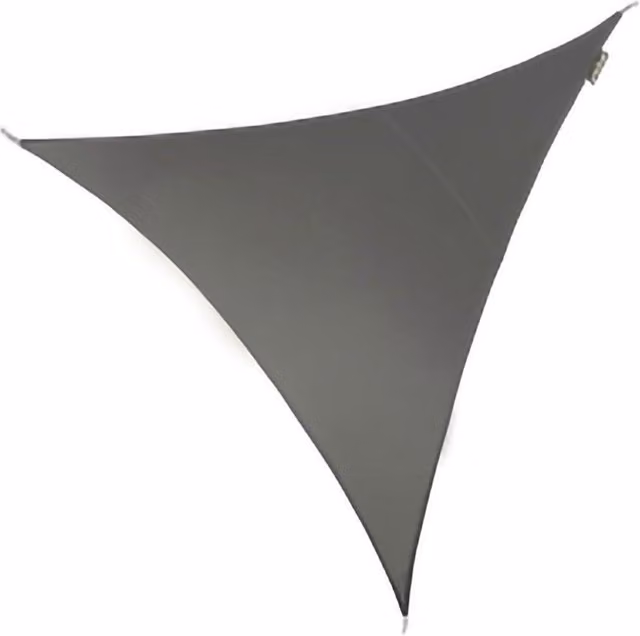 Primrose Dark Grey Triangle Water Resistant Patio Sun Shade with 96.5% UV Block