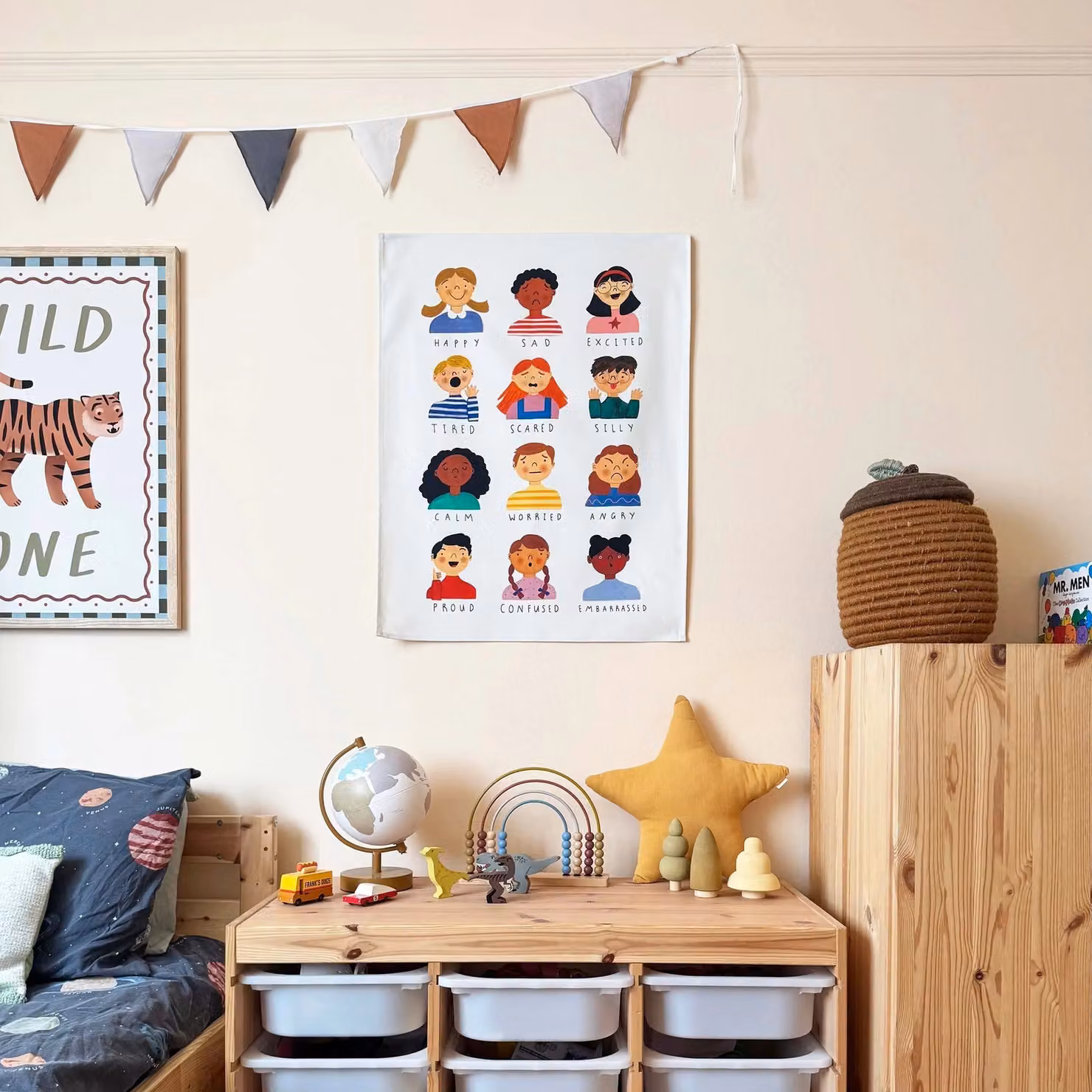 Kid of the Village Multicolour Boho Textile Wall Hanging W/H: 60 x 78 cm – 3