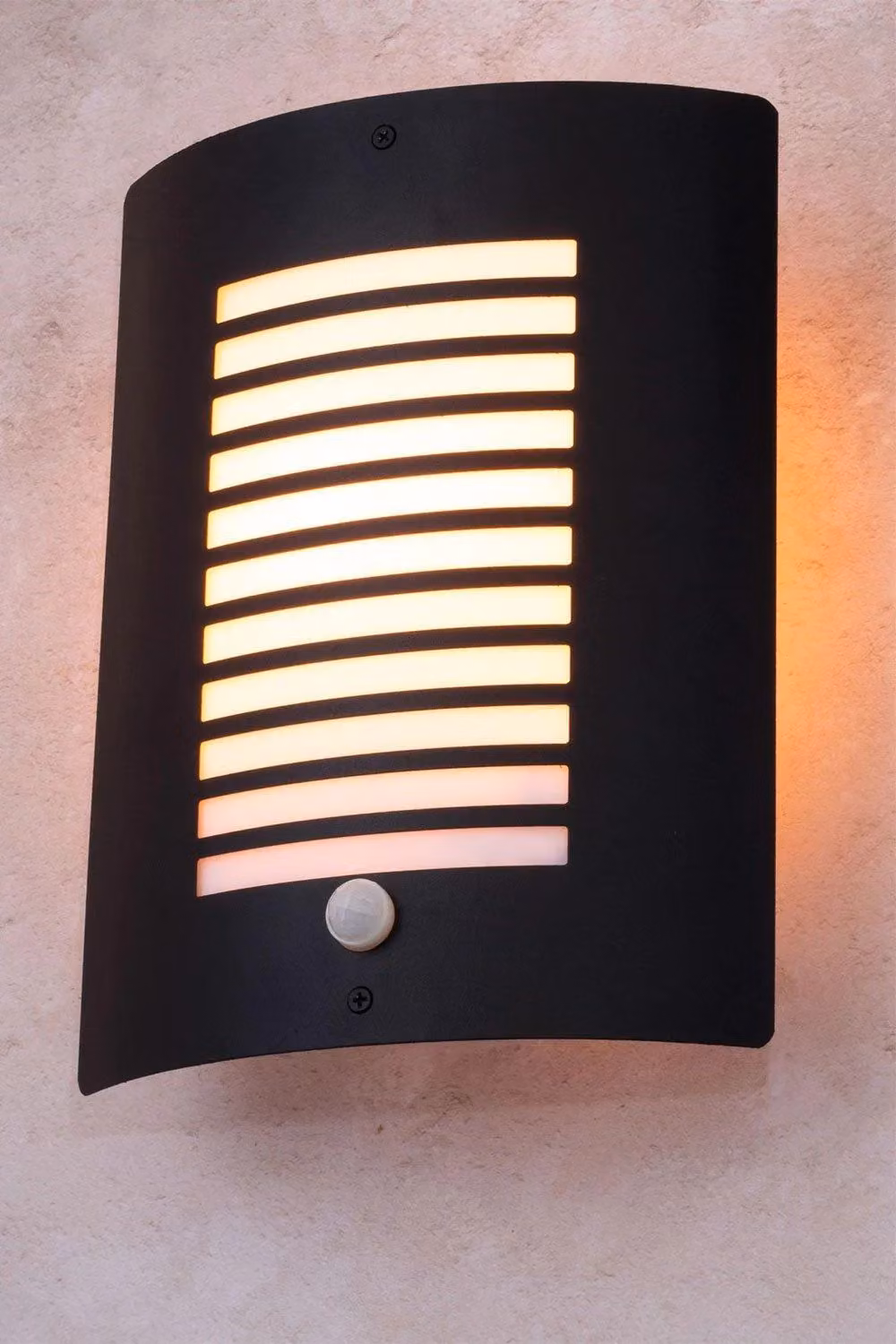 BHS Lighting Hale Modern Black Outdoor Wall Lantern with Motion Sensor – 3