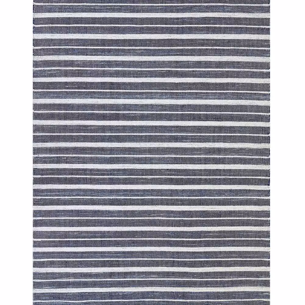 Wyld and Coco Blue Striped Handwoven Indoor/Outdoor Area Rug, W: 140 cm, D: 200 cm – 2