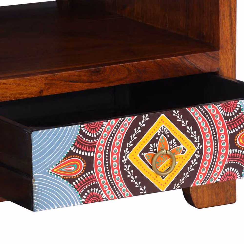 Berkfield Home Sturdy Acacia Wood Coffee Table, Brown, W: 90 cm, D: 50 cm, H: 40 cm – 3