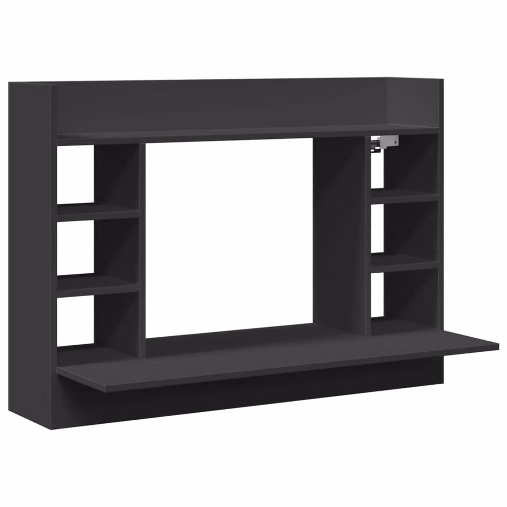 Berkfield Home Modern Wall-Mounted Writing Desk in Black, W/D/H: 105 x 48 x 75 cm – 3