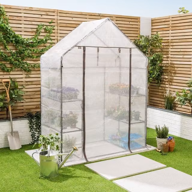 Christow Large Transparent PVC Growhouse Cover for Ornamental Gardens