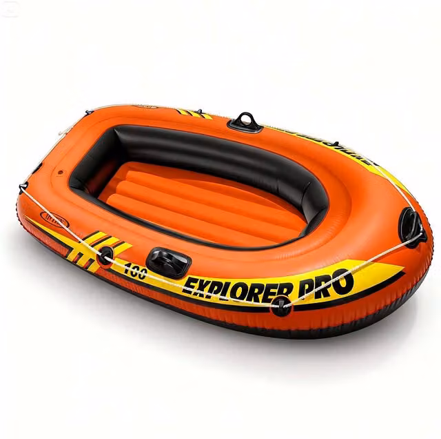 Intex Explorer Pro 100 Single-Person Inflatable Boat in Orange