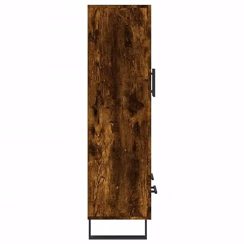 vidaXL Modern Highboard in Smoked Oak, Brown Engineered Wood, W/D/H: 69.5 x 31 x 115 cm – 5