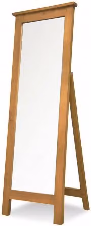 Archers Langdale Pine Wooden Cheval Mirror in Brown