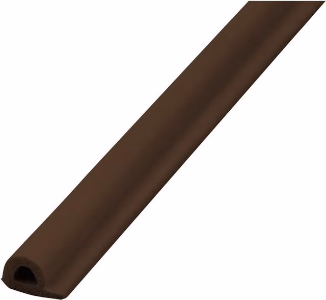 Faithfull Self-Adhesive EPDM Rubber P Profile Draught Excluder, Brown