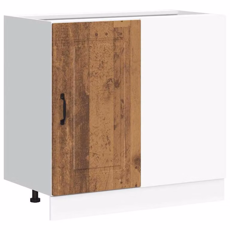Berkfield Home Kalmar Kitchen Base Cabinet in Brown Old Wood Engineered Wood