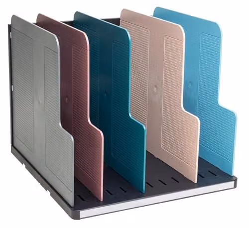 Exacompta MODULOTOP Vertical Magazine File with 5 Skandi Dividers for A4 Documents, Multicolour, W: 28.8 cm, D: 30 cm, H: 25.5 cm – 3