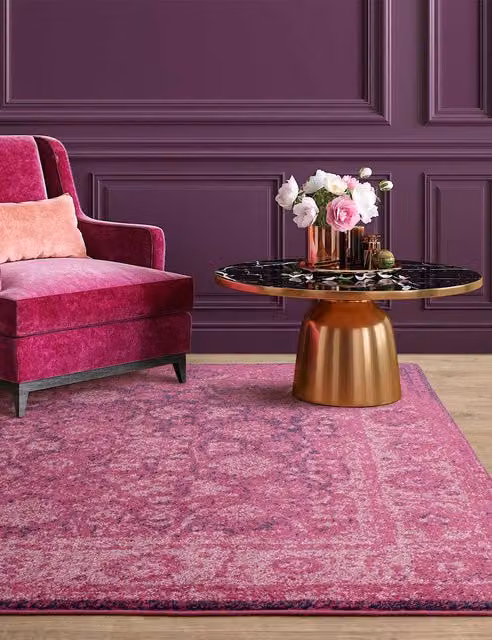 Asiatic Muse Heritage Oriental Woven Rug in Purple Mix