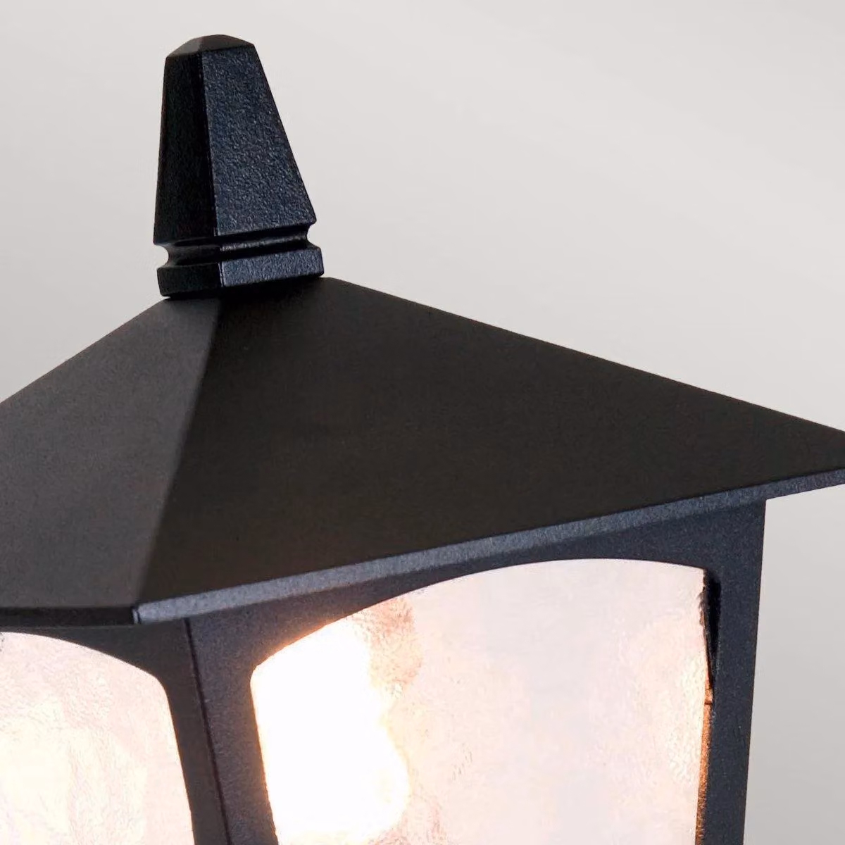 Netlighting York Black Outdoor Pedestal Lantern with IP43 Rating and E27 Socket – 2