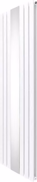 Monstershop White Steel Flat Panel Mirror Radiator, Width: 56.5 cm