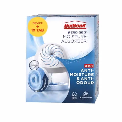 UniBond AERO 360 Moisture Absorber with 1 Refill Tab – 1