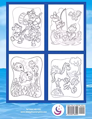 Young Dreamers Press Animal Colouring Book for Children, Multicolour – 2