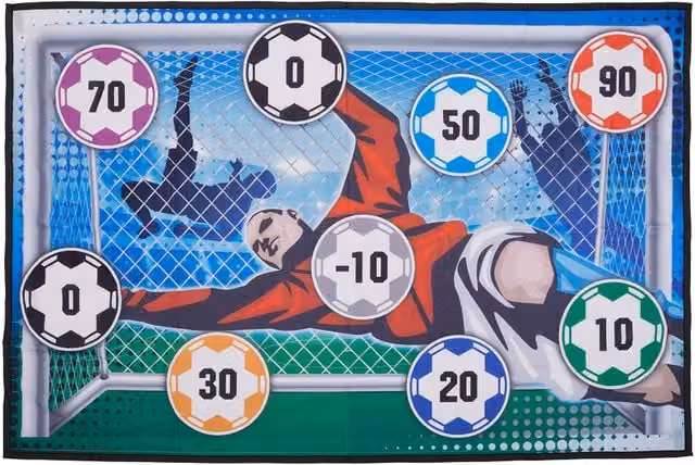 Kidkid Football Target Set Ball Game Toy in Blue and Multicolour