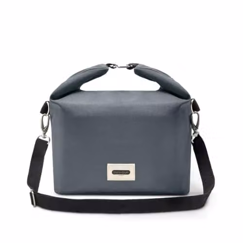 Black + Blum Insulated Leakproof Roll Top Lunch Bag, 10L, Slate Grey – 1