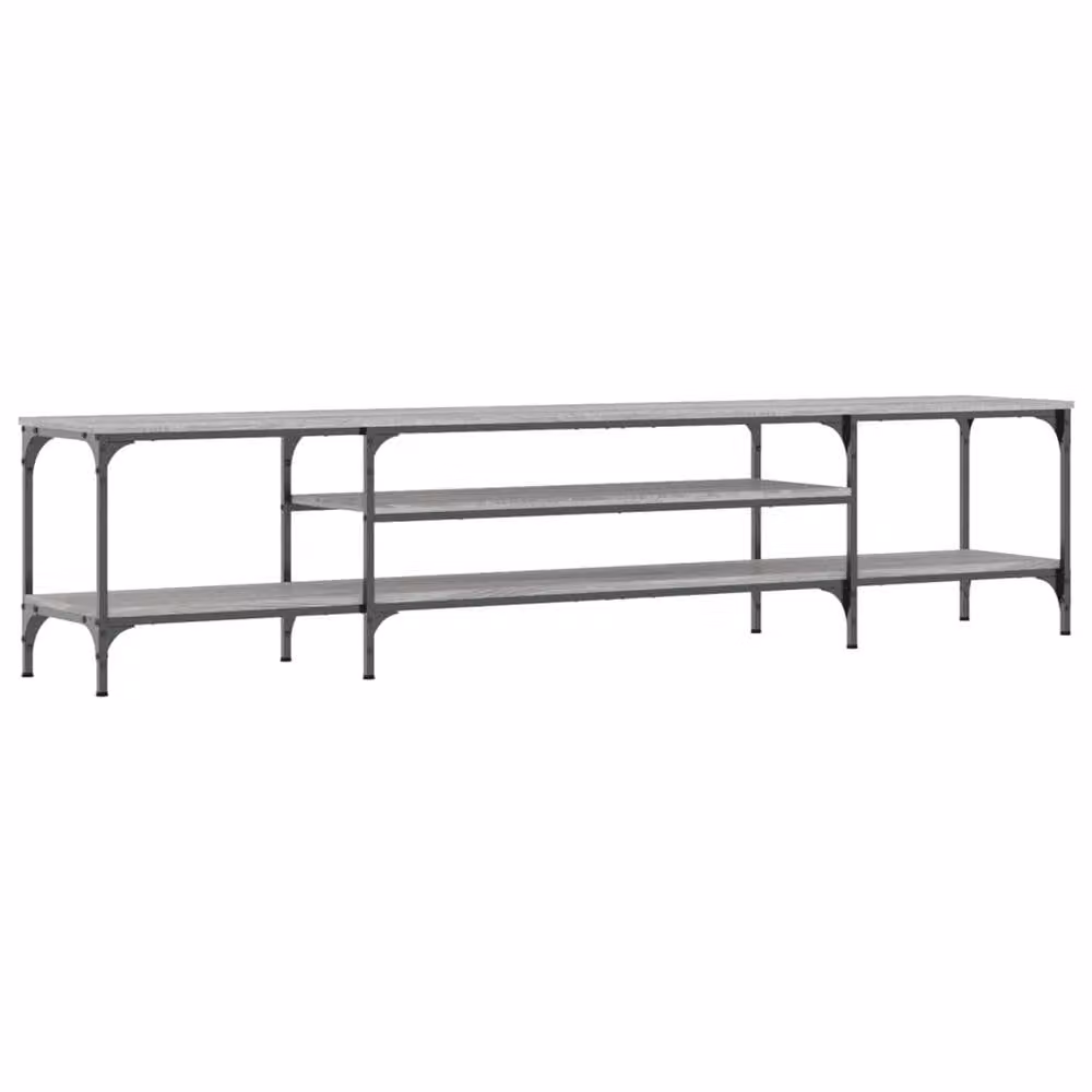 Berkfield Home Industrial TV Cabinet in Grey Sonoma, W/D/H: 201 x 35 x 45 cm – 3