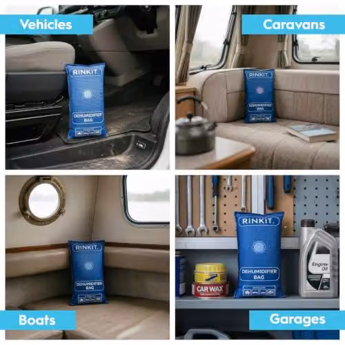 Rinkit Reusable Car Dehumidifier Bags, 2 Pack, Blue – 7