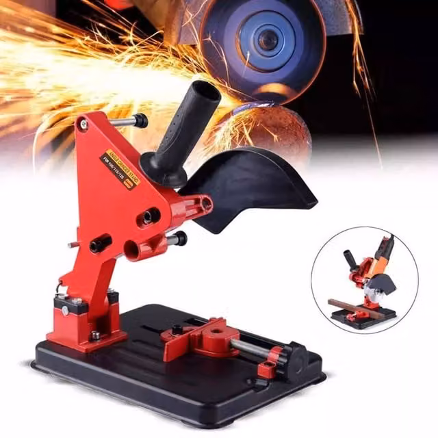 NESTLUNE Red Angle Grinder Stand with Cast Iron Base and Aluminum Alloy, W/D/H: 100 x 40 x 40 cm