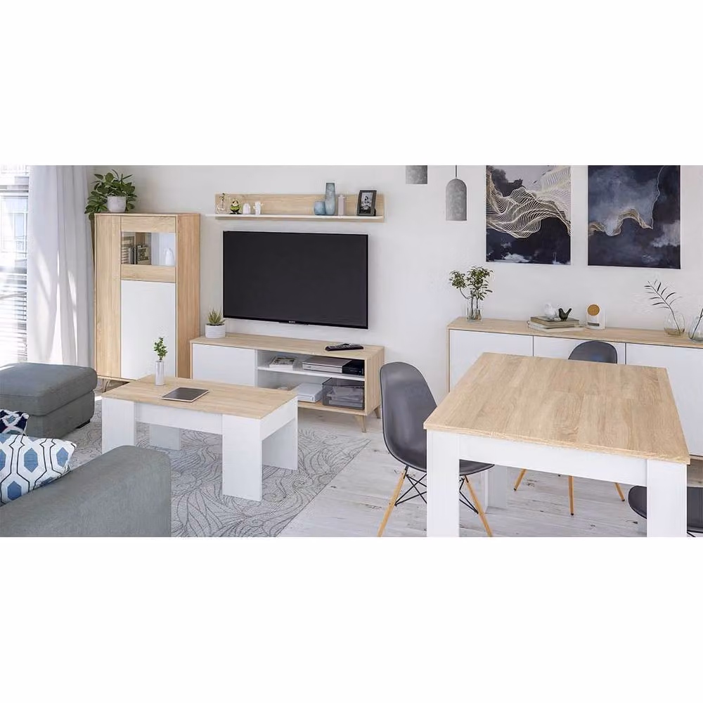 CALICOSY Alida Lift-Top Coffee Table in White – 4
