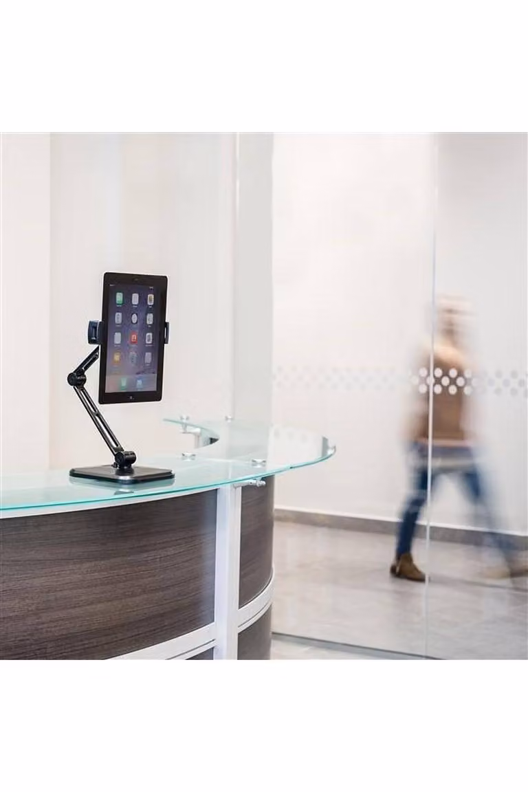 StarTech.com Adjustable Tablet Stand with Pivoting Arm in Black