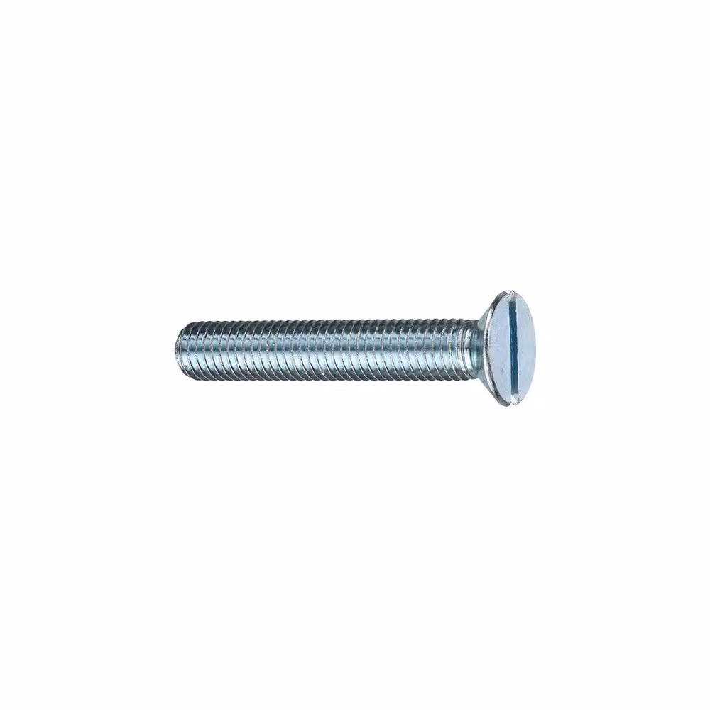 Unifix Slotted Countersunk Machine Screws DIN 963 BZP in Silver, M3 x 16 mm – 2