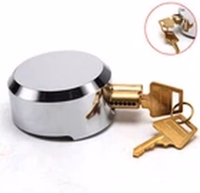 EONLION Silver Stainless Steel Concealed Padlock Replacement Lock for Shutter Gates and Van Doors