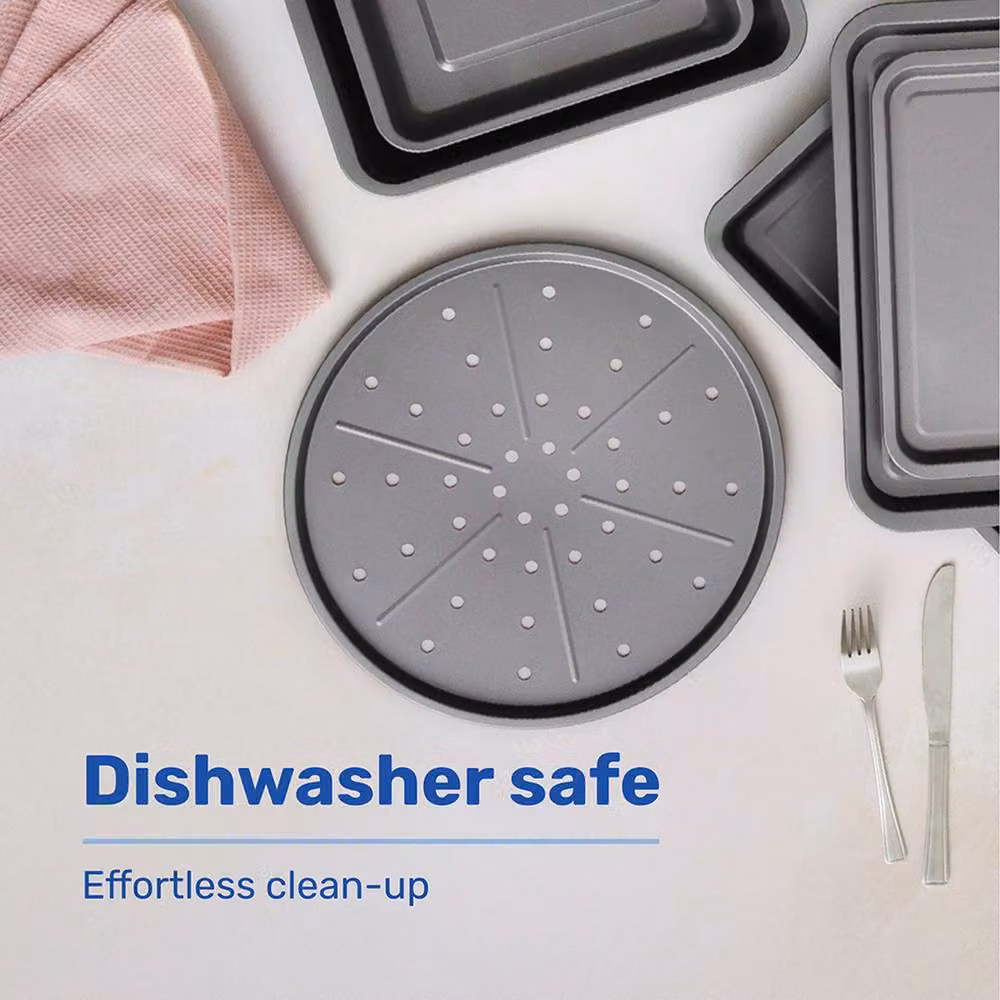 Betterware Essentials Non-Stick 3 Piece Deep Baking Tray Set in Silver – 3