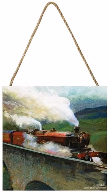 Harry Potter Hogwarts Express Multicolour Wood Hanging Wall Plaque