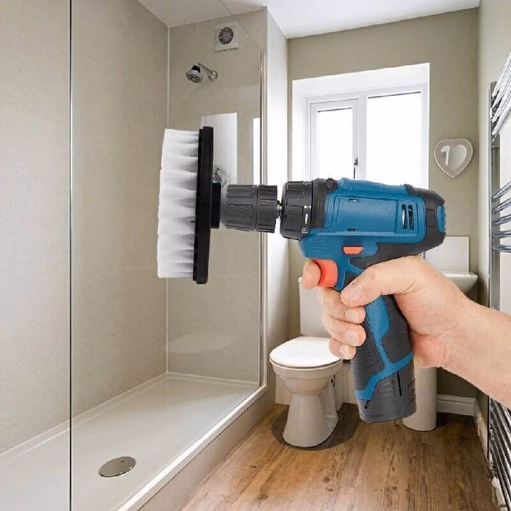 EONLION 5 inch Electric Drill Soft Brush Cleaning Attachment, White – 3