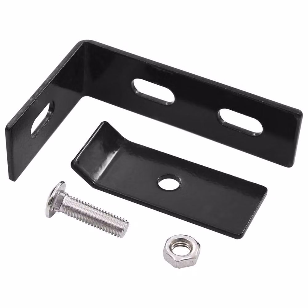 Berkfield Home Wall Corner Connector Set of 10 in Anthracite Black Stainless Steel – 3