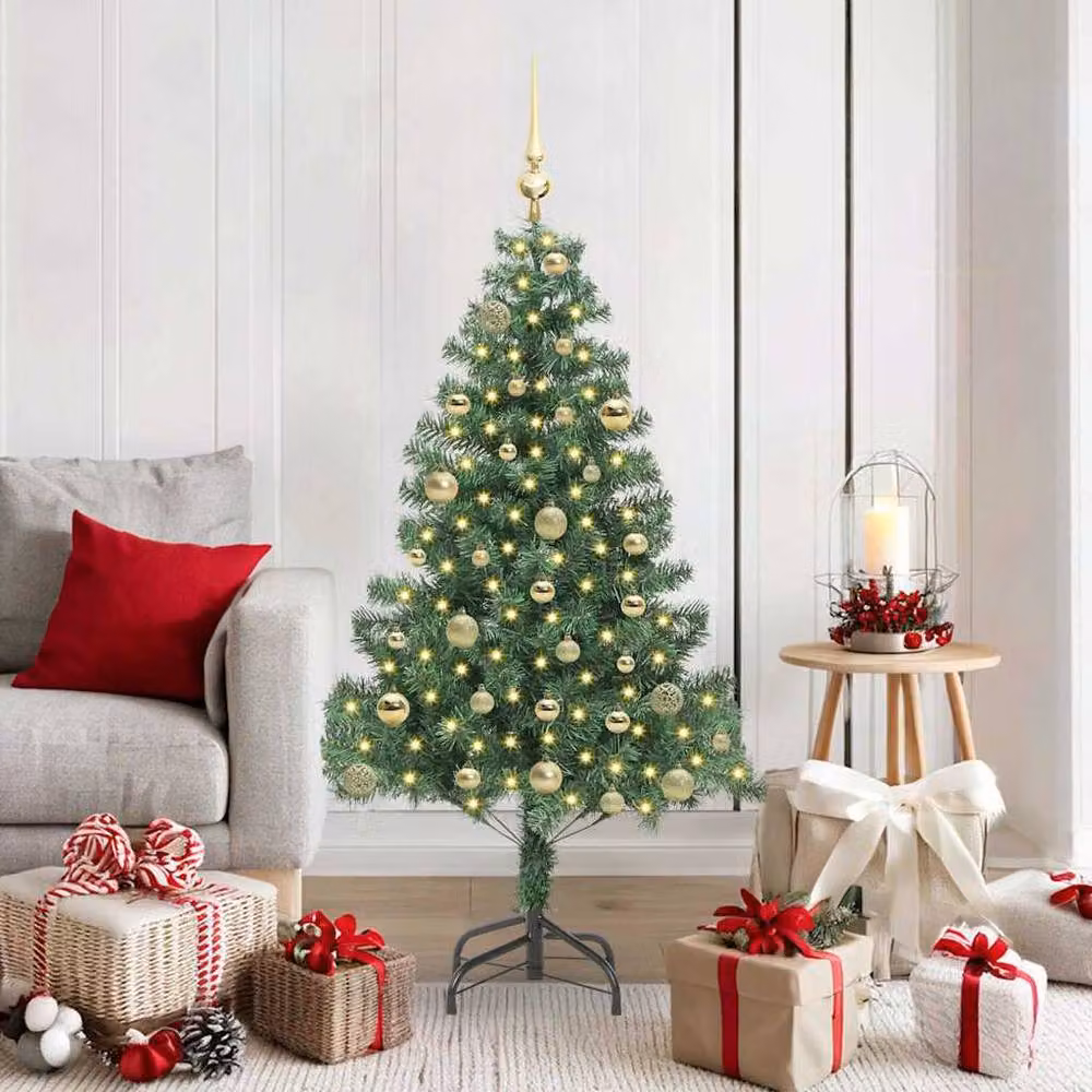 Berkfield Home Lush Green Christmas Tree with 150 LEDs and Stand, Height: 150 cm – 2
