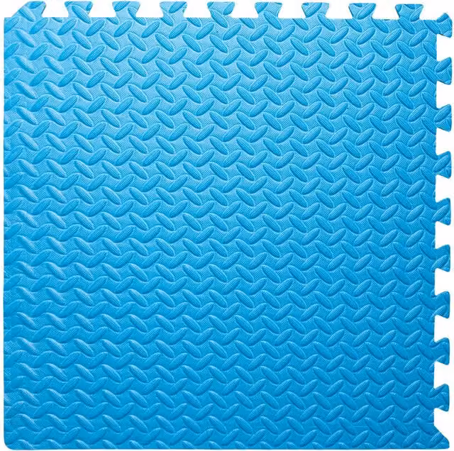 Samuel Alexander Blue EVA Foam Floor Protective Tiles, 12 Piece Set, W/D: 60 x 60 cm Each