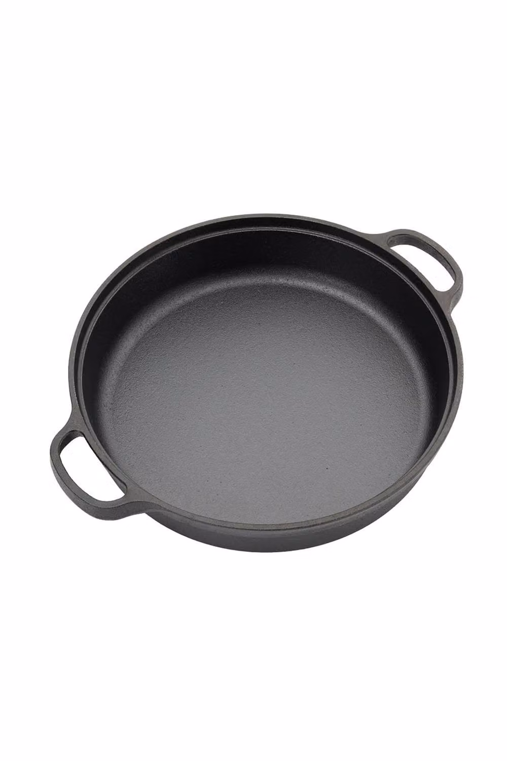 Garden Sanctuary 5.6L Dual-Handle Pre-Seasoned Round Cast Iron Braiser Pan in Black – 2